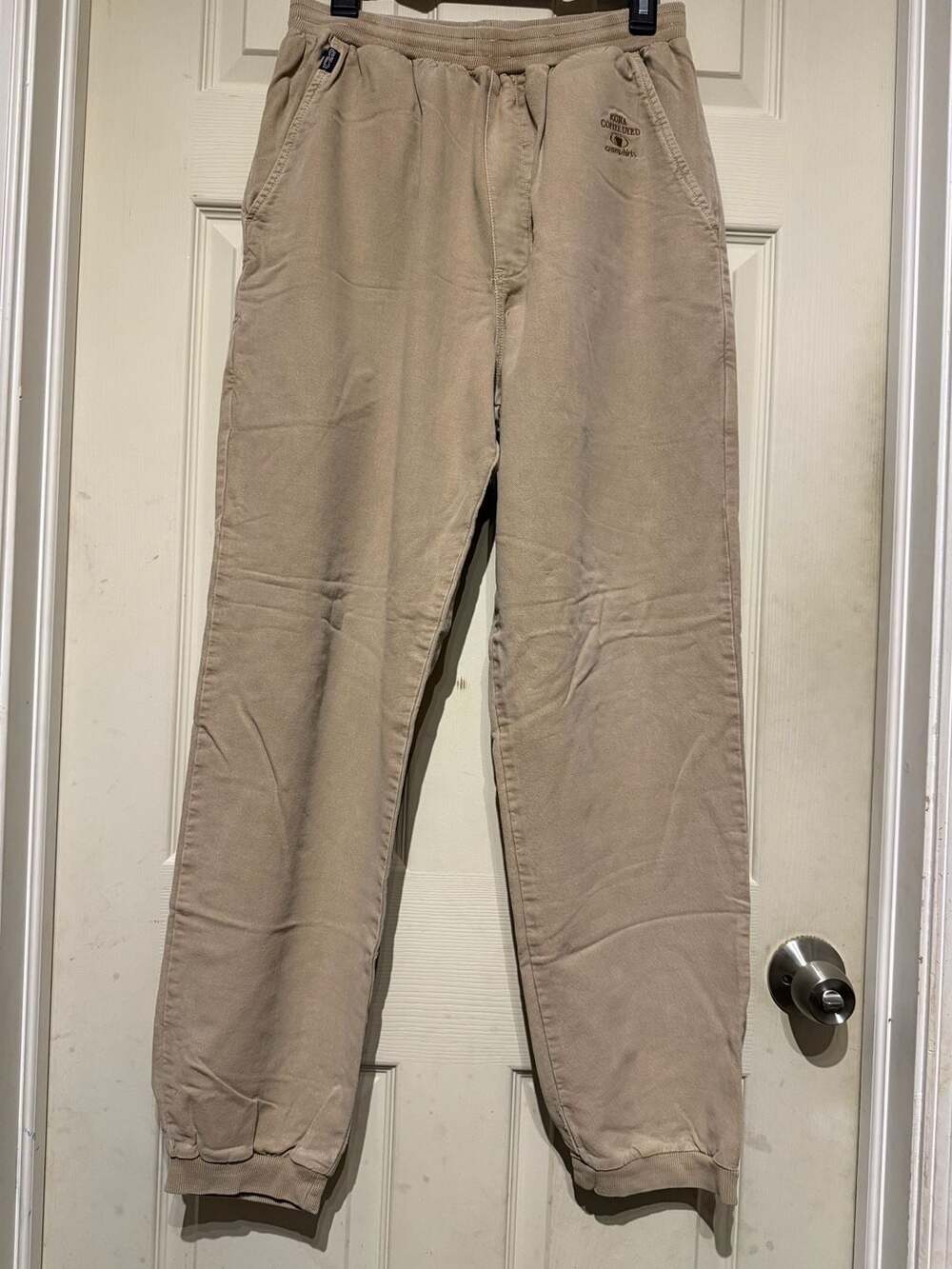Crazy Shirts Kona Coffee Dyed Jogger Pants Beige